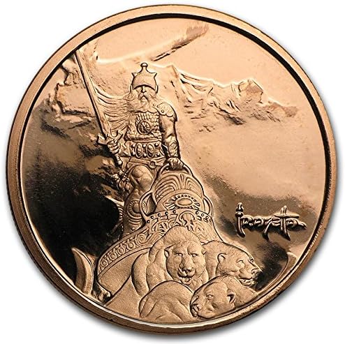 1 oz Copper Round Warrior Frank Frazetta