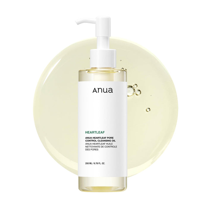 Anua Heartleaf Pore Control Cleansing Oil, Oil Cleanser for Face, Makeup Blackhead Remover, Korean Skin Care 6.76 fl oz(200ml) (original)
