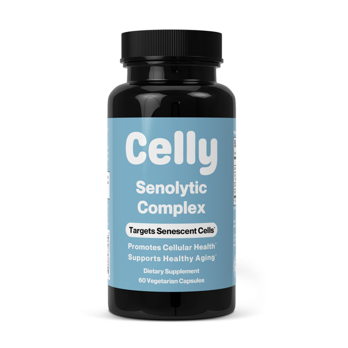 Celly Senolytic Complex | Longevity Supplement for Healthy Aging and Cellular Health with Quercetin and Fisetin | Targets Senescent Cells | 30 Servings | Non-GMO & 3rd Party Tested