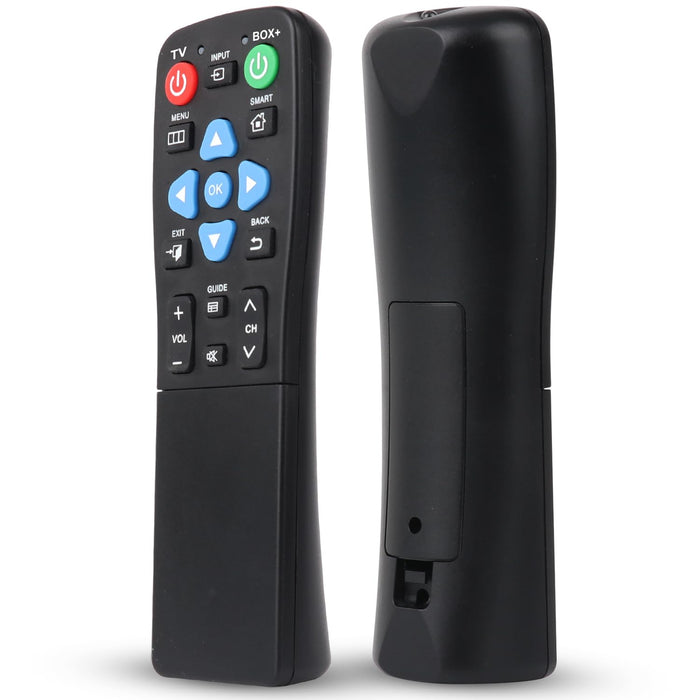 Universal Big Button Remote for Seniors, Elderly, 2-Device Control - Learning Functions, Use for TV, Streaming Box, Soundbar Audio Recevier, DVD/VCR/SAT Device & Blue-Ray DVD, Dementia Friendly GiftsGET 20% OFF STOREWIDE!