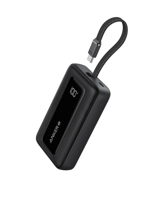 Anker Zolo Power Bank, 20,000mAh 30W High-Speed Portable Charger with Built-in USB-C Cable, 1 USB-C, 1 USB-A, Battery Pack for iPhone 16/15/15 Pro/15 Pro Max/15 Plus, MacBook, Galaxy, and MoreGET 20% OFF STOREWIDE!