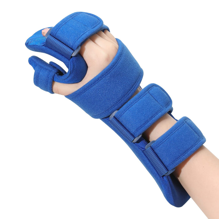 Resting Hand Splint, Stroke Hand Therapy Equipment, Hand Brace with Finger Support for Stroke Recovery Patients, Carpal Tunnel Syndrome, Arthritis, Tendinitis, Metacarpal Breaks