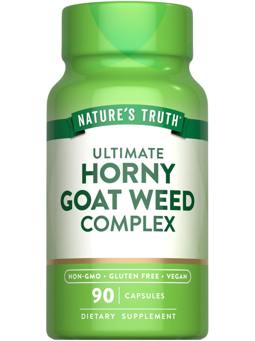Nature's Truth Horny Goat Weed Complex | 90 Capsules | with Maca Root | Vegan, Non-GMO & Gluten Free Herbal Supplement