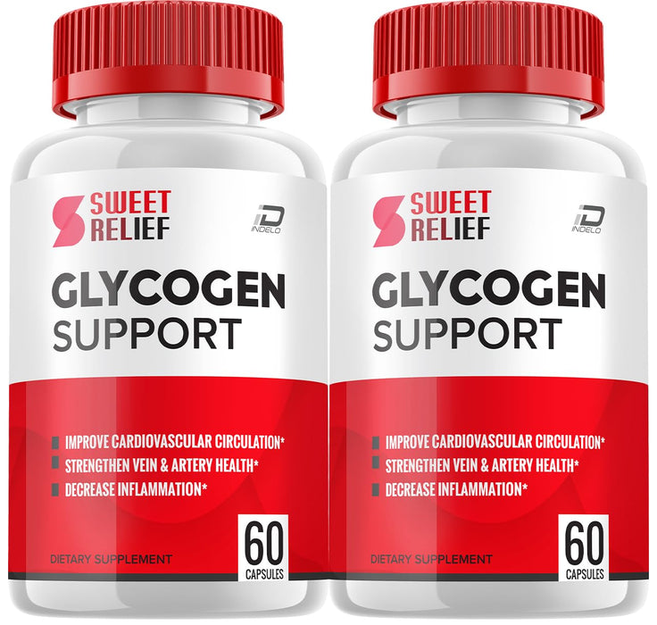 Sweet Relief Glycogen Support Capsules Supplement - SweetRelief Optimizer Advanced Formula, Sweet Relief Supplement, SweetRelief Booster Reviews,Glycogen Supplement (2 Pack - 120 Capsules)GET 20% OFF STOREWIDE!