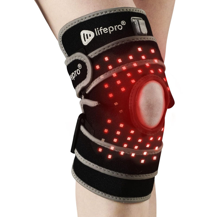 LifePro Red Light Therapy Knee Brace - Portable Infrared Device for Pain Relief, Stiffness, and Recovery - Ideal Knee Massager for Athletes and Active Lifestyles