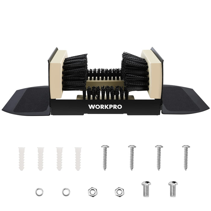 WORKPRO Boot Brush Scraper Outdoor, Shoe Cleaner Brush, Boot Scrubber, Heavy Duty Boot Cleaning Brush