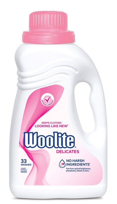 Woolite Delicates Hypoallergenic Liquid Laundry Detergent, Woolite Delicates, Laundry Detergent, 50 oz, 33 Washes, Machine and Hand Wash EligibleGET 20% OFF STOREWIDE!