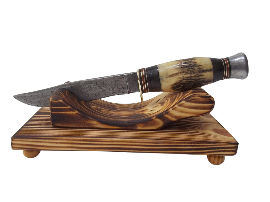 Handcrafted Wooden Display Knife Stand Rack Holder (Large Takes up to 18" Knife) Collectors Desk top Stand Inkwellinserts