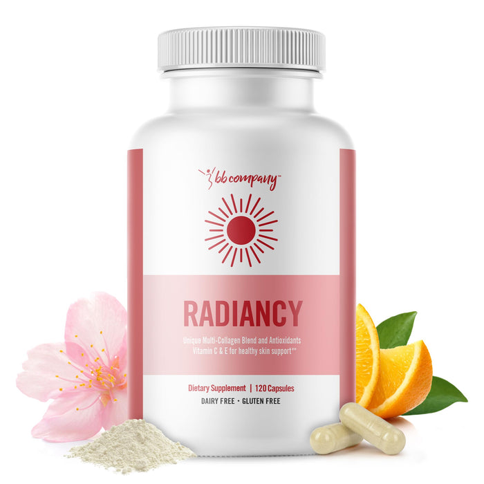 BB Company Radiancy | Vaginal Probiotics for Vaginal Dryness, pH Balance | Fights Itch, Odor | Anti-Aging | Hyaluronic Acid, Probiotics, Vitamin C, Multi Collagen | 120 Ct