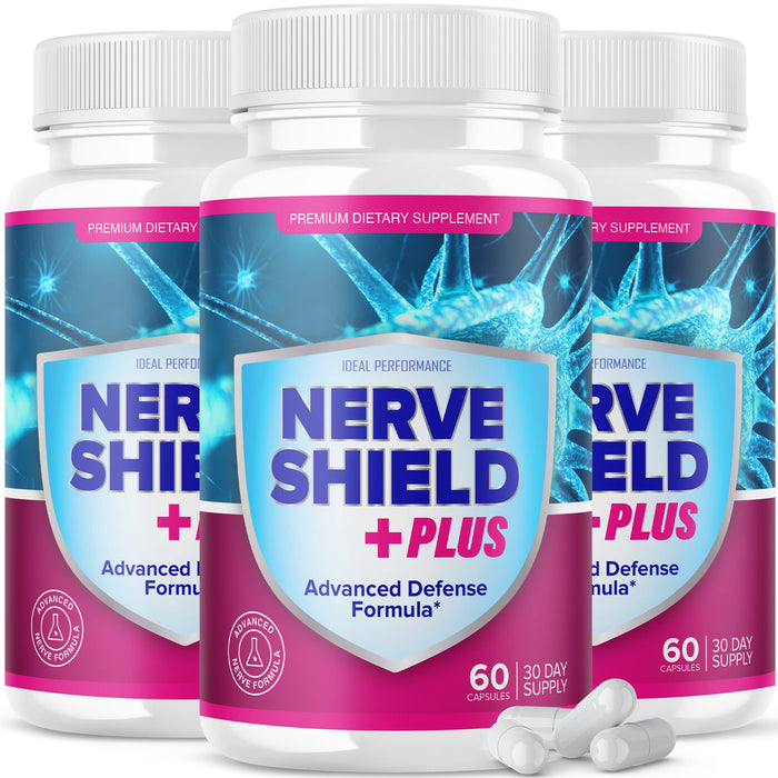 (3 Pack) Nerve Shield Plus Pills Original Supplement Advanced Nerve Formula (180 Capsules)GET 20% OFF STOREWIDE!