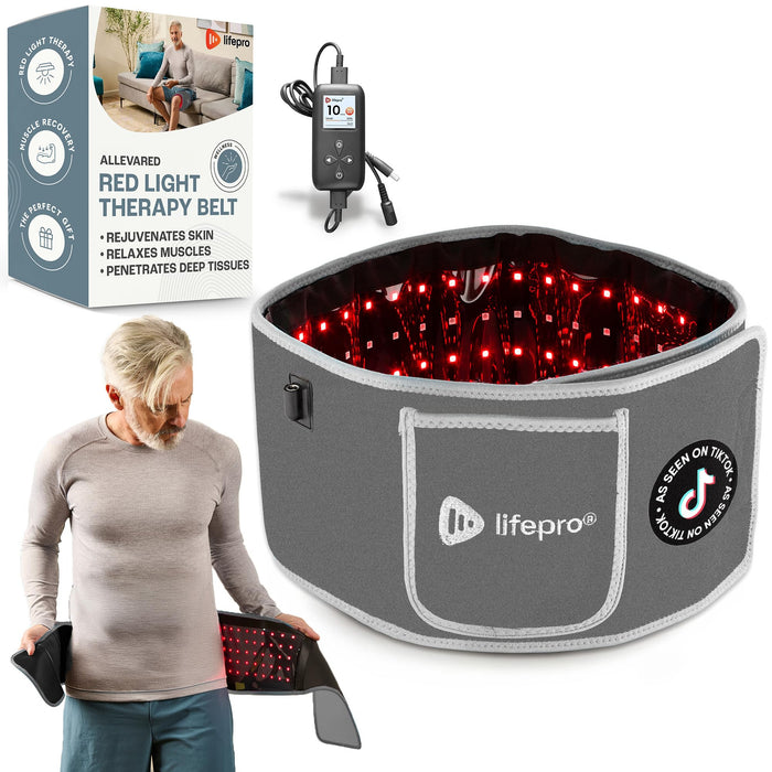 Lifepro Red Light Therapy Belt - Near Infrared Light Therapy & Red Light Therapy for Body, Relaxing Muscle, Inflammation, Improve Circulation - Infrared Therapy or Infrared Light Therapy Device