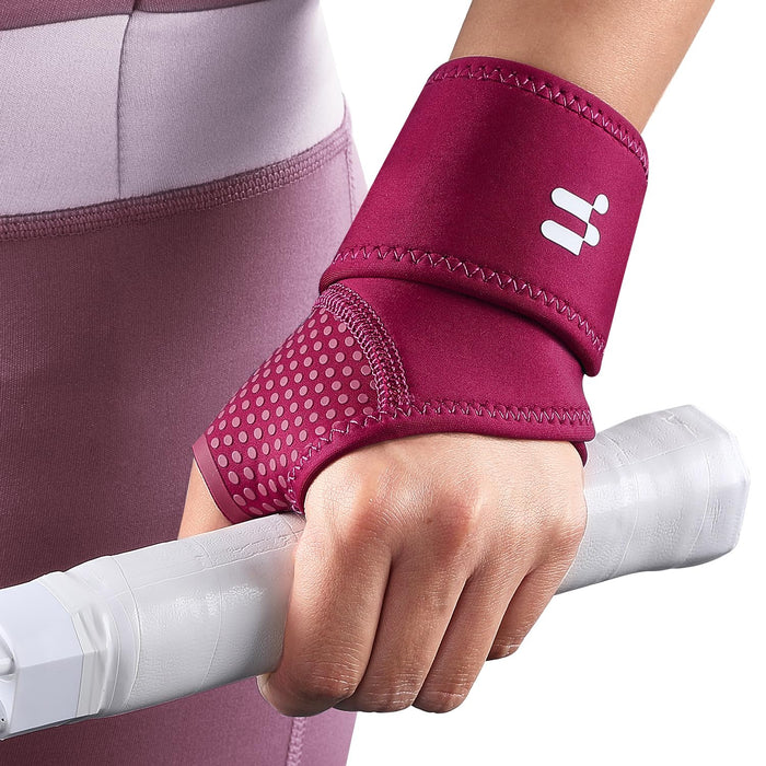 Fitomo Wrist Brace with Soft Thumb Opening for Mild Carpal Tunnel Relief Tendonitis Arthritis Sprains (Not for Thumb), Compression Wrist Brace for Right Hand, Adjustable Wrist Support Wrap, 1 Unit