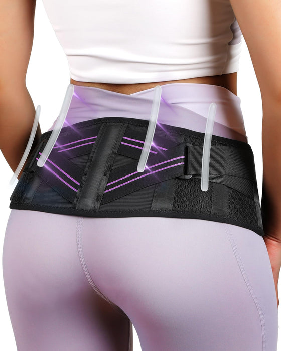 Fitomo Sacroiliac Belt with Enhanced Compression, Hip Brace for SI Joints Pain, Lower Back Pain and Sciatica Nerve Relief, SI Belt for Women Men, Support for Pelvic, Leg, Back, Anti-slip
