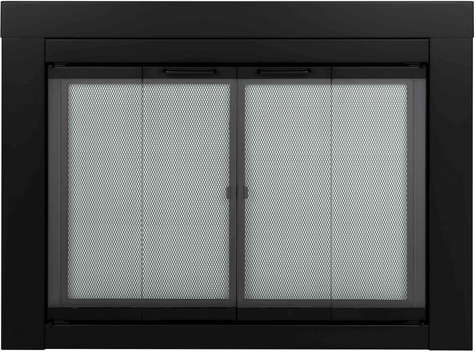 Pleasant Hearth Ascot Small Glass Fireplace Doors