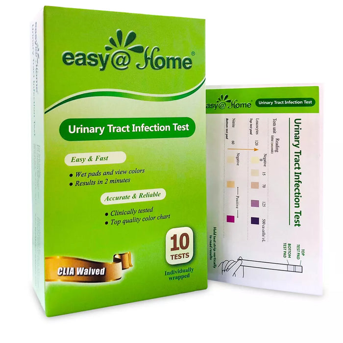Easy@Home Urinary Tract Infection Tests (UTI test strips), 10 individual pack
