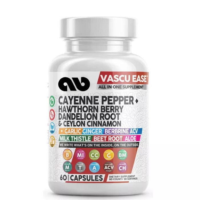 Capsules containing hawthorn fruit, dandelion root, Ceylon cinnamon