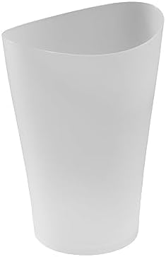 Rubbermaid Wastebasket, 2.25 Gallon, Plastic, Clear | For Bathroom/Vanity | Pack of 6