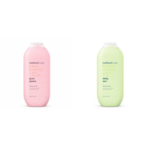 Method Body Wash Pure Peace and Daily Zen, Paraben and Phthalate Free, 18 oz (Pack of 1)