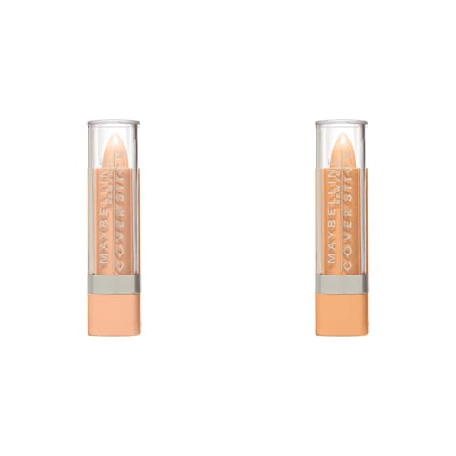 Maybelline New York Cover Stick Corrector Concealer Ivory and Medium Beige, 0.16 oz. Each