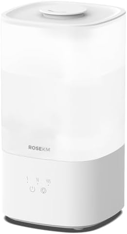 Humidifiers for Bedroom, Top Fill 2.5L Cool Mist Humidifiers for Large Room, Easy to Fill & Clean, 30H Runtime, 28dB Quiet Air Humidifier for Plants, Baby Nursery, Indoor with Night Light