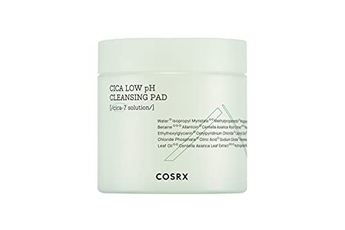 COSRX Pure Fit Cica Low pH Cleansing Pad, 100 pads | Pure Centella Asiatica Complex Solution | Calm Sensitive Skin, Heal Skin Fatigue