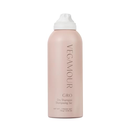 VEGAMOUR GRO Dry Shampoo, Volumizing Dry Shampoo Spray Formulated Without Benzene, Supports Thicker Fuller Looking Hair, Natural Citrus Scent