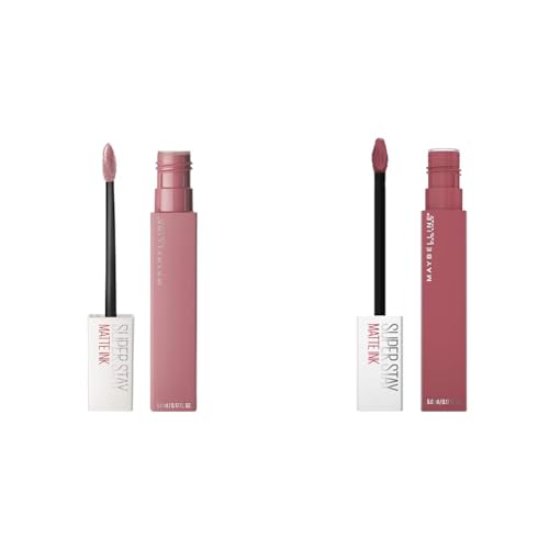 MAYBELLINE Super Stay Matte Ink Liquid Lipstick Set - Dreamer Warm Pink & Ringleader Mauve Pink