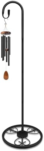 63" Adjustable Shepherds Hooks Stand for Wind Chimes, Hummingbird Feeders, Lanterns, Hanging Plant Stand Indoor Outdoor Patio Garden