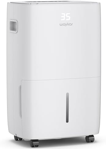 Waykar 130 Pints 6,500 Sq. Ft Dehumidifier with Drain Hose for Commercial and Industrial Large Rooms, Warehouses, Storages, Home, Basements and Bedroom with 2.04 Gal Water Tank