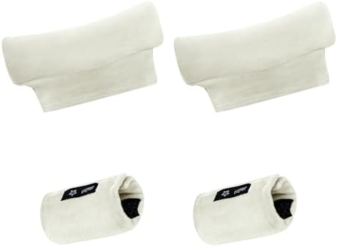 SPRING SEAON Underarm Crutch Pads, Velvet Padded Crutches Covers Non Slip Padding Cushion Crutch Accessories (cream)