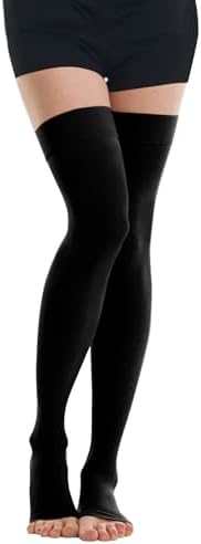 20-30mmHg Compression Stockings, Thigh High Compression Stocking for Women & Men, Medical Compression Socks with Silicone Dot Band-Best Support for Pregnant Varicose Veins