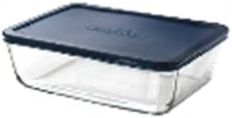 Anchor Hocking 11 Cup Rectangular Glass Bakeware Dish W/blue Lid 85914L10X