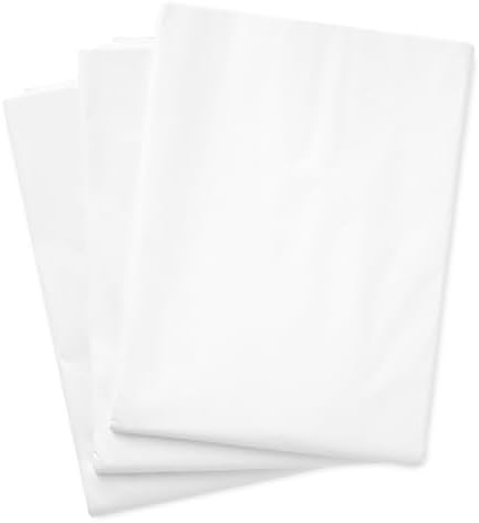 Hallmark Bulk White Tissue Paper (100 Sheets) for Birthdays, Christmas, Graduations, Gift Wrap, Crafts, DIY Paper Flowers, Tassel Garland, Gift Baskets
