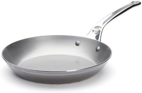De Buyer MINERAL B Pro Carbon Steel Fry Pan - 9.5â€ Diameter, 6.9â€ Cooking Surface - Ideal for Searing, Sauteing & Reheating - PFAS, PFOA & PFOS Free - Made in France