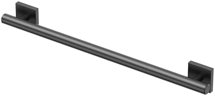 Gatco 944MX Elevate 24" L Grab Bar, Matte Black/ADA Compliant Stainless Steel Safety Grab Bar for Bathroom