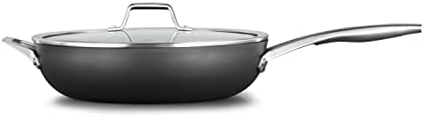 Calphalon Premier Space-Saving Nonstick Cookware Set, 13-inch, Stackable, Hard-Anodized Aluminum