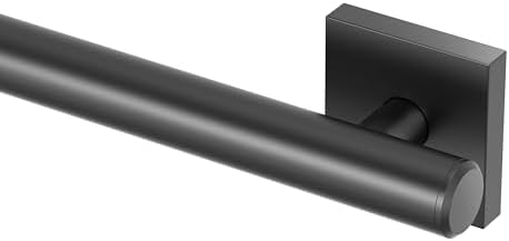 Gatco 948MX Elevate 42" L Grab Bar, Matte Black/ADA Compliant Stainless Steel Safety Grab Bar for Bathroom