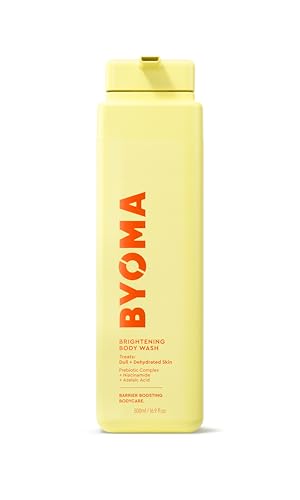 BYOMA Brightening Body Wash - Creamy Formula with Niacinamide & Azelaic Acid for Dull, Dehydrated Skin - Brightens & Evens Tone - Skin Barrier Repair - 16.9 Fl. Oz