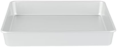 Met Lux 12 x 12 x 2 Inch Straight-Sided Baking Tin, 1 Square Cake Pan - Oven-Ready, Freezable, Anodized Aluminum Baking Sheet Cake Pan, Greaseproof, For Baking Cake And Brownie - Restaurantware