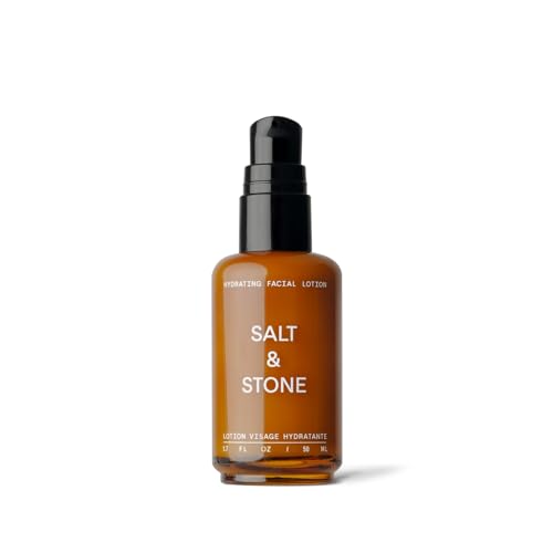 Salt & Stone Hydrating Facial Lotion | Lightweight, Hydrating Moisturizer | Natural, Oil-Free & Plant-Based with Squalane & Ginger Root | Cruelty-Free & Vegan | Made in USA (1.7 fl oz)