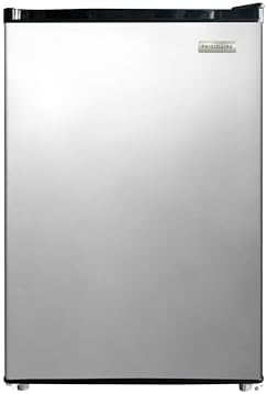 Frigidaire Compact Fridge, 4.5 Cubic Feet, Stainless Steel
