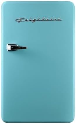 FRIGIDAIRE EFR372-BLUE 3.2 Cu Ft Blue Retro Compact Rounded Corner Premium Mini Fridge