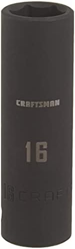 CRAFTSMAN Deep Impact Socket, Metric, 1/2-Inch Drive, 16mm (CMMT16077)