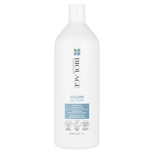 Biolage Volume Bloom Shampoo - Long-Lasting Volume, Gently Cleanses, For Fine Hair, Soy Protein & Polymers, Vegan, Paraben-Free, Packaging May Vary