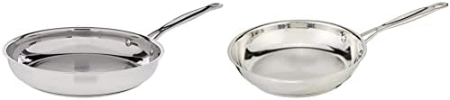 Cuisinart 722-24 10-Inch Chef's-Classic-Stainless-Cookware-Collection, Open Skillet & 722-20 8-Inch Chef's-Classic-Stainless-Cookware-Collection, 8", Open Skillet