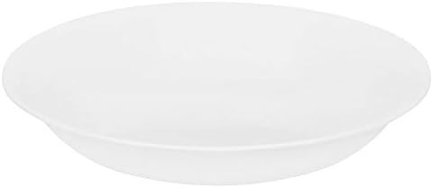 Corelle Vitrelle 6-Piece Bowl Set Triple Layer Glass and Chip Resistant, 20-Oz Lightweight Round Bowls, Winter Frost White