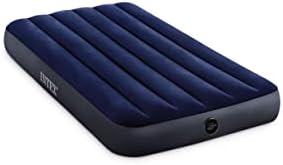Intex 64757E Dura-Beam Standard Downy Air Mattress: Fiber-Tech - Twin Size - 10in Bed Height - 300lb Weight Capacity - Pump Sold Separately