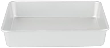 Met Lux 10 x 10 x 2 Inch Straight-Sided Baking Tin, 1 Square Cake Pan - Oven-Ready, Freezable, Anodized Aluminum Baking Sheet Cake Pan, Greaseproof, For Baking Cake And Brownie - Restaurantware