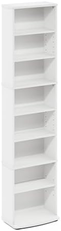 Furinno Jaya Space Saving Multimedia Storage Tower, White