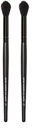 e.l.f. Fluffy Eye Blender Brush | Vegan Makeup Tool | Flawlessly Applies Eyeshadow & Sets Concealer (Pack of 2)
